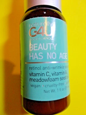 G4U Beauty Has No Age Retinol Anti Wrinkle Serum 1 fl oz (FULL SIZE) NEW/SEALED - Image 1 of 4