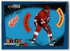 1997-98 Collector's Choice Stick-Ums Steve Yzerman #S29 Detroit Red Wings