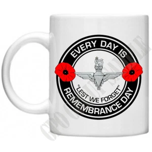 Paras Fallschirmjäger Jeder Tag ist Gedenktag Waffenstillstand Militär 10 Unzen Becher - Bild 1 von 2