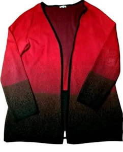 Talbots rot ombre Strickjacke Pullover Tunika Damen Medium   - Bild 1 von 6