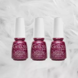 Set of 3 China Glaze Gelaze Ugly Sweater Party Nail Gel polish 0.5 oz - Picture 1 of 2