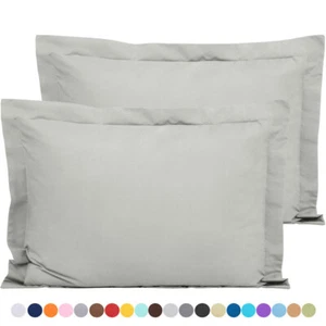 Paquete de 2 fundas de almohada de microfibra simuladas suaves transpirables bonitos colores ricos - Imagen 1 de 69