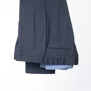 PT01 Pants Dark Gray Slim Fit Wool Tapered Italy Made Men's EU56 Mid-rise - Picture 1 of 5