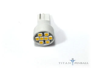 Super Bright Pinball Flasher. #906 Wedge Low Profile 8 SMD LEDs. COOL WHITE - Picture 1 of 1