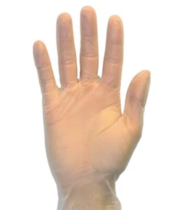 The Safety Zone Medium Powdered Vinyl Gloves, GVDR-MD-HH, Clear | 1000/Case - Picture 1 of 2