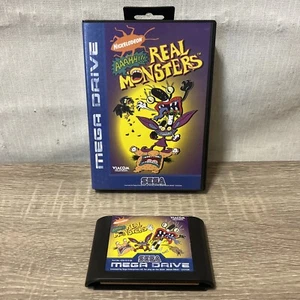 AAAHH Real Monsters Megadrive Game Complete w/ Manual Tested & Working Great PAL - Picture 1 of 7