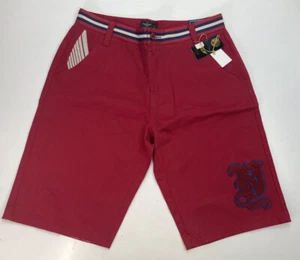 NWT Rich Yung Mens Red Cotton Tennis Shorts Size 36 - Picture 1 of 7