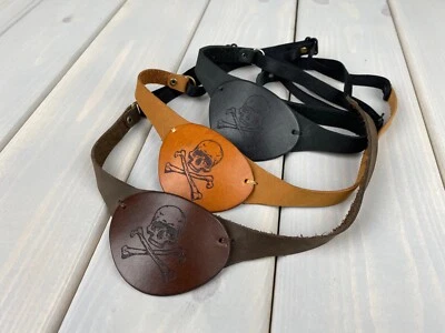 Leather Eye Patch, Eye Patch, Man Eye Patch, Woman Eye Patch - Image 1 of 4