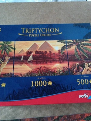 Puzzle 2000 Teile aus 2 x 500 und 1 x 1000 Teilen Triptychon Pyramiden - Bild 1 von 4