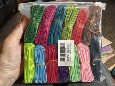 Ribbon Grosgrain Ribbon 1 inch Ribbon 13 Solid Color Ribbon Assortment, 1" Wide - Image 1 of 4