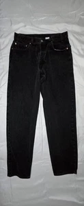 Vintage 90s Levi's 550 Black Denim Jeans Relaxed Fit Made in USA Men's 36x34 - Picture 1 of 6