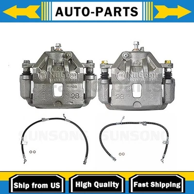 Pinzas de freno delanteras línea de mangueras de freno delanteras para Hyundai Azera 3,8 L 3,3 L Foto 1 de 4