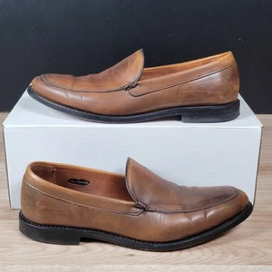 Allen Edmonds Steen Loafers Mens Size 10 D Brown Split Toe Leather Shoes US Made - Picture 1 of 8
