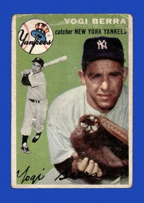 1954 Topps Set-Break # 50 - Yogi Berra baja calidad (arruga) *GMCARDS* Foto 1 de 2