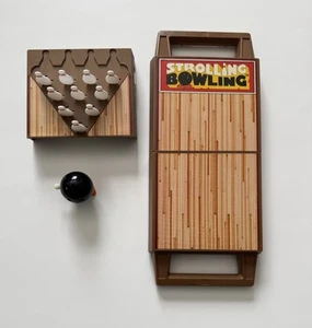Vintage Tomy Strolling Bowling Game Wind Up Ball Works Complete Set Pre-owned - Picture 1 of 10