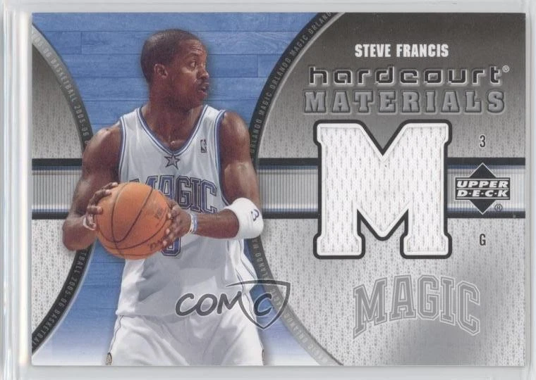 2005-06 Upper Deck Hardcourt Hardwood Materials Steve Francis #HM-SF - Image 1 of 2