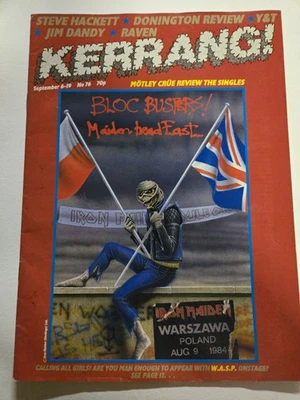 Kerrang! Magazine No. 76 1984 Iron Maiden Head East Donington Review Mötley Crüe - Image 1 of 4