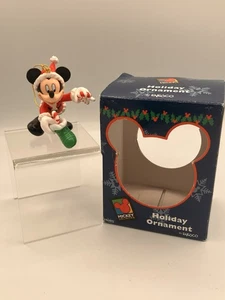 Adorno de bastón de caramelo de Santa Mickey de Enesco con caja - Imagen 1 de 7