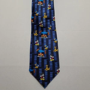 Disney Unlimited Blue Mickey, Donald, Pluto & Goofy Silk Necktie - Picture 1 of 4