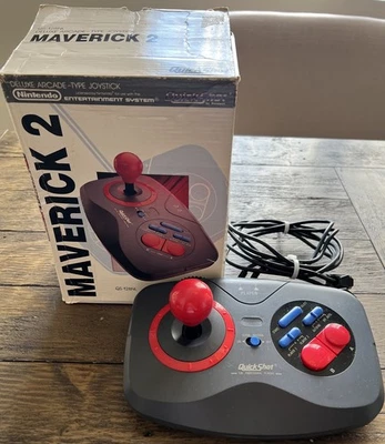 QuickShot Maverick 2 Deluxe Joystick for NES w/ Box – Tested & Working - Image 1 of 4