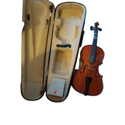 Mendini  Beginners Violin cecilic / Beginner Kit Case, Bow,Rosen  Size 4/4 - Image 1 of 4