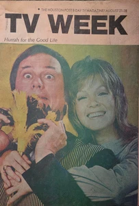 Vintage THE HOUSTON POST TV WEEK August 21-28, 1971 Larry Hagman Donna Mills - Picture 1 of 1