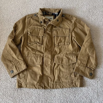 Childrens Place Barn Jacket Big Kid 5/6 Unisex S Tan Lined Pocket Durable Canvas - Image 1 of 4
