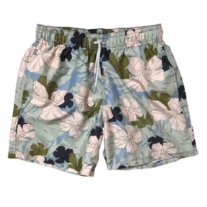 SLATE & STONE MENS 100% MICRO POLY SWIM TRUNKS Floral SIZE MEDIUM $98 - Picture 1 of 5