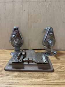 VINTAGE CRAIG CHROME MOVIE FILM REWIND REWINDERS CRANK PAIR With Senior Splicer - Picture 1 of 15