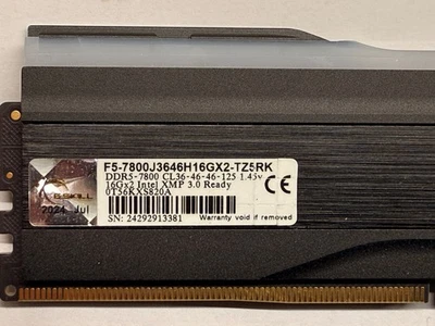 G.Skill Trident Z5 RGB DDR5-7800 CL36-46-46-125 Kit 32GB 2x16GB D - Bild 1 von 2