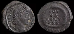 Costans I (337-350 a.C.) moneta antica imperiale romano. Æ 16 mm. 2,05 grammi. #807 - Foto 1 di 3