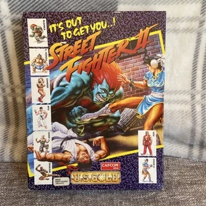 Street Fighter 2 Big Box Vintage Floppy Disc Gioco Capcom U.S Gold 1992 Atari St - Foto 1 di 16