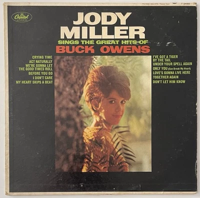 JODY MILLER Sings The Great Hits Of Buck Owens Vinyl Lp 1966 Capitol Record Mono - Image 1 of 4
