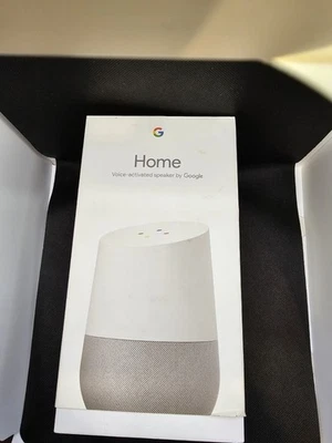 Google Home Smart Speaker White Google Assistant GA3A00417A14  - Image 1 of 2