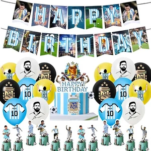 30pcs Soccer Star Messi party supplies decorations - US seller, FAST Shipping - Picture 1 of 6