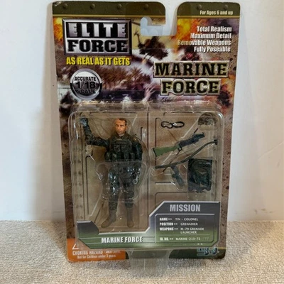 1:18 Blue Box Toys Elite Force Marine Tin Colonel Grenadier NOC 2004 Figure - Image 1 of 3