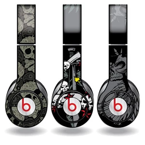 Beats Solo HD Skins - Vinyl Decals - Skull Patterns - Set/3 Different Designs - Picture 1 of 4