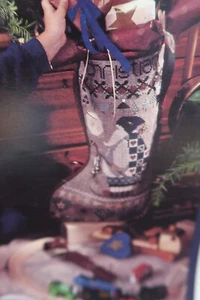 AUSWAHL Hirtenbusch Kreuzstich Weihnachten Strumpf Faltblatt Tabelle - Bild 1 von 9