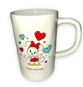 Tazza caffè Minnie Mouse tè San Valentino cuori dolci e belli parchi Disney 12 oz - Foto 1 di 4
