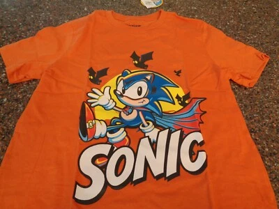Old Navy Sonic the Hedgehog SS T-Shirt Youth Large 🎃 Halloween Orange NWT New - Image 1 of 4
