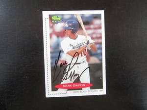 1991 Classic # 236 Mark Griffin Autograph Signed Card (B) Vero Beach Dodgers