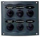 Afi/Marinco/Guest/Nicro/Bep Switch Panel 6 Gang Gray 900-6WP