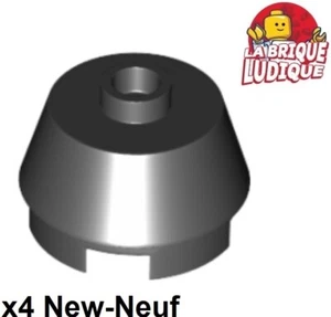 Lego 4x brique ronde cone 2x2 Truncated tronqué noir/black 98100 NEUF - Picture 1 of 1