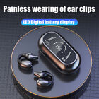 5.2 Bluetooth Wireless Earbuds Ear Clip Bone Conduction Headphones Sport Headset
