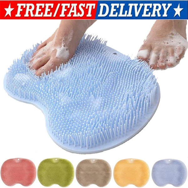 Foot Back Scrubber Exfoliating Silicone Massager Pad Cleaning Mat Bath Shower US