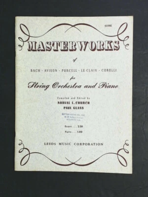 Obras maestras de Bach, Avison, Purcell, Le Clair, Coreli - Orquesta de cuerdas y piano Foto 1 de 3
