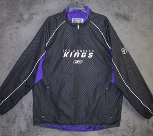 Los Angeles Kings Jacket Adult Extra Large Hockey NHL Windbreaker Reebok Mens - Picture 1 of 12
