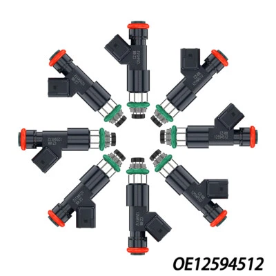 Inyectores de combustible 12594512 8 piezas aptos para Chevrolet Silverado 1500 2007-2008 2009 4,3 L Foto 1 de 4