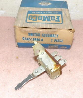1965 1966 Ford Custom Galaxie 500 XL LTD 7-Litre NOS A/C HEATER BLOWER SWITCH - Image 1 of 4