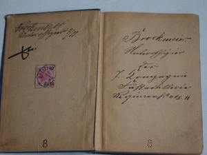 Buch Offiziere / Fuß Artillerie 1894 +Stempel W. König von Preussen + Briefmarke - Bild 1 von 9